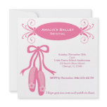 Ballet Recital Custom Invitations