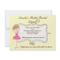 Ballet Recital Announcements