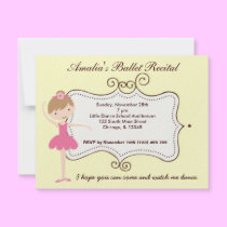 Ballet Recital invitations