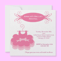 Ballet Recital invitations