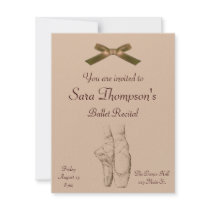 Ballet Recital Invitation