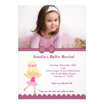 Ballet Recital Invite