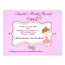 Ballet Recital invitations