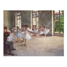 Ballet Rehearsal by Degas Post Card