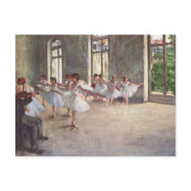 Ballet Rehearsal by Degas Post Card