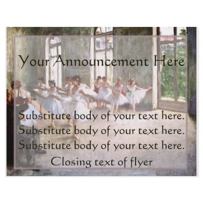 Ballet Rehearsal Flyers by junebug042