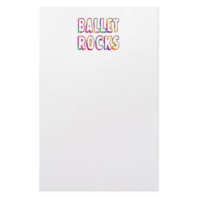 Ballet Rocks Stationery Design by HobbiesLeisure