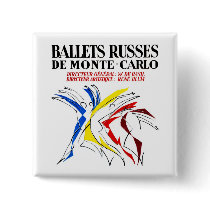 Ballet Russes Dance Button by InsideOut_Tees Ballet Russes Dance Button
