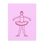 Ballet Second Position Postcard