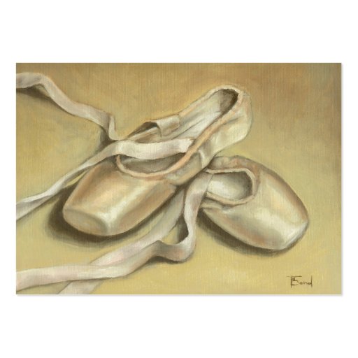 Ballet shoes ACEO prints Business Card Template