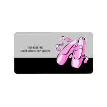 Ballet Shoes Address Mailing Labels