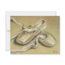 Ballet shoes invitations