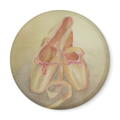 ballet shoes magnet by yioryia