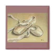 Ballet shoes magnets