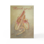 Ballet shoes Thank you card
