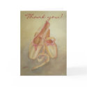 Ballet shoes Thank you card by yioryia Ballet shoes Thank you card