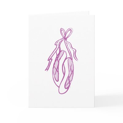 Ballet Slippers Greeting Card by sportydesigns