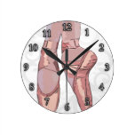 Ballet Slippers Toe Shoes wall clocks