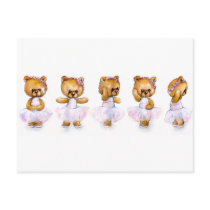 Ballet Steps Postcard
