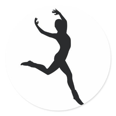 Ballet Round Sticker by VectorGraphics