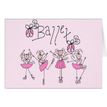 Ballet T-shirts and Gifts Greeting Card