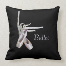 'Ballet' Throw Pillow pillows