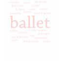 Ballet Words Dark T-Shirt