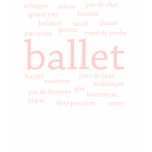 Ballet Words Dark T-Shirt