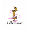 Ballewiener Dachshund Dancer T-Shirt by wienertales Ballewiener Dachshund Dancer T-Shirt