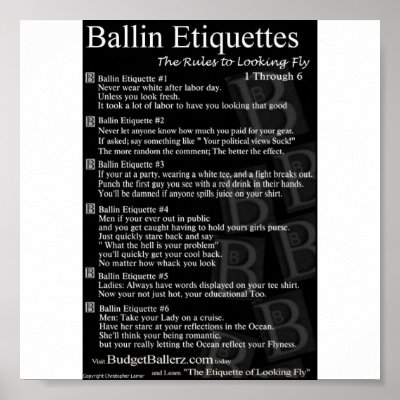Ballin Etiquettes Poster by Digits84