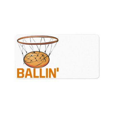 Ballin Personalized Address Labels by SportsArena