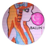 BALLIN ! scene girl sticker