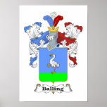 Balling Family Hungarian Coat of Arms Print