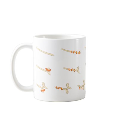 Ballon Dog Instruction Mug by moistproduction