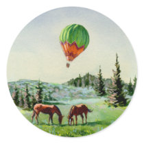 BALLON & HORSES by SHARON SHARPE stickers by sharonsharpe BALLON & HORSES by SHARON SHARPE stickers