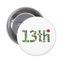 Balloon 13th Birthday Gifts Buttons