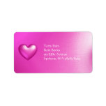 Balloon 3D Heart Personalized Address Label