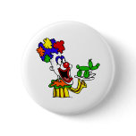 Balloon Animal Clown Pinback Buttons