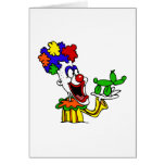 Balloon Animal Clown Card