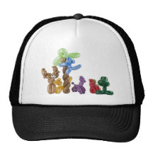 balloon animal group trucker hat