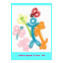 Balloon Animal Twister Profile Card business cards by pyrabird Balloon Animal Twister Profile Card business cards
