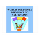 balloon balloonist ballooning post card