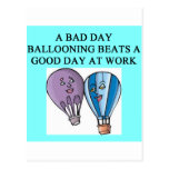balloon balloonist ballooning postcard