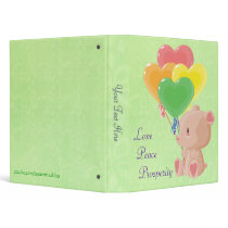 Balloon Bear Binder by Customizables Balloon Bear Binder