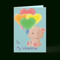 Balloon Bear Greeting Card
