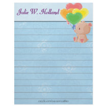 Balloon Bear Letterhead by Customizables Balloon Bear Letterhead