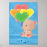 Balloon Bear Poster