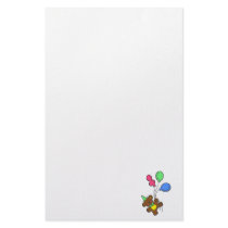 Balloon Bear Stationery Paper