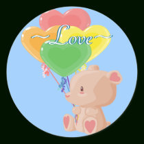 Balloon Bear Stickers