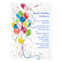 Balloon Bouquet Invitation